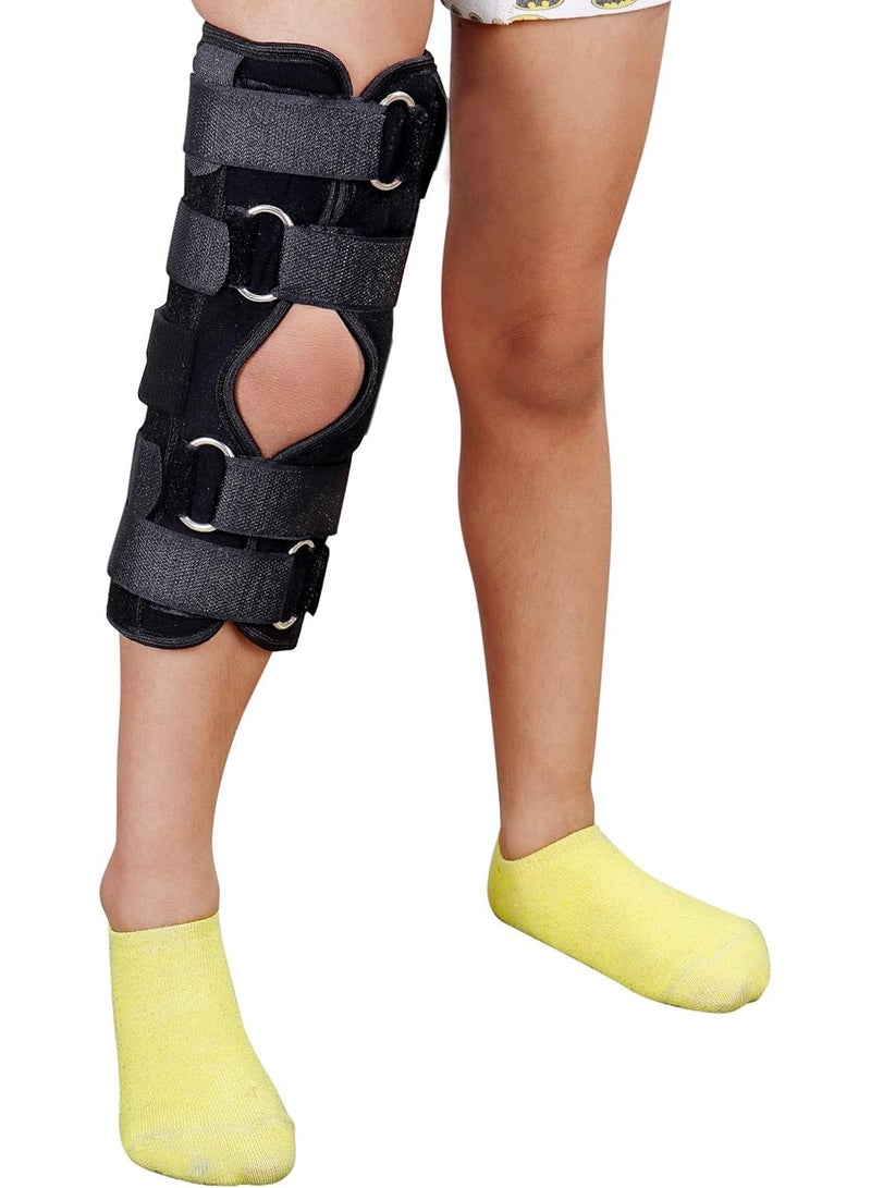 جبيرة تثبيت الركبة للأطفال – دعامة قابلة للتعديل لتثبيت ركبة الطفل بعد الإصابات أو العمليات