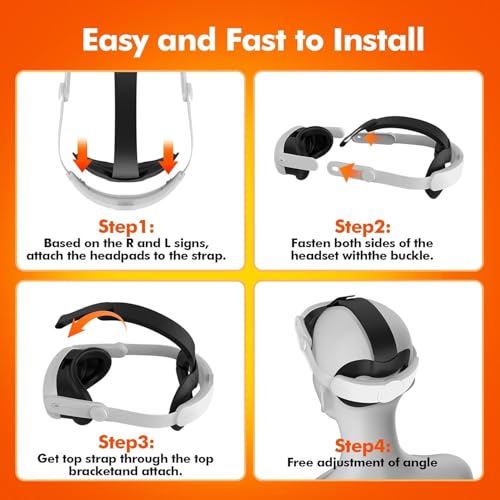 New World Elite Head Strap for Meta Quest 3/3S, Enhanced Adjustable Replacement Strap for VR Headsets, VR Accessories (No VR Headset Included) - Image 4