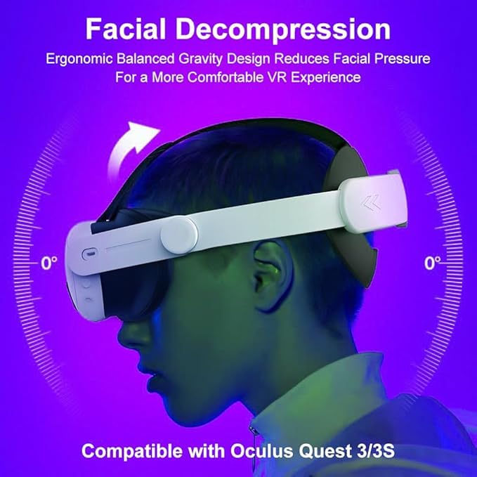 New World Elite Head Strap for Meta Quest 3/3S, Enhanced Adjustable Replacement Strap for VR Headsets, VR Accessories (No VR Headset Included) - Image 2