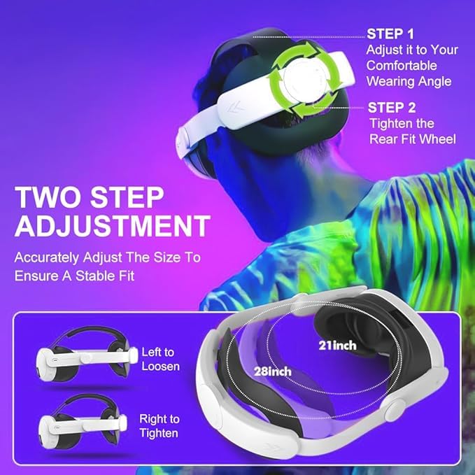 New World Elite Head Strap for Meta Quest 3/3S, Enhanced Adjustable Replacement Strap for VR Headsets, VR Accessories (No VR Headset Included) - Image 5