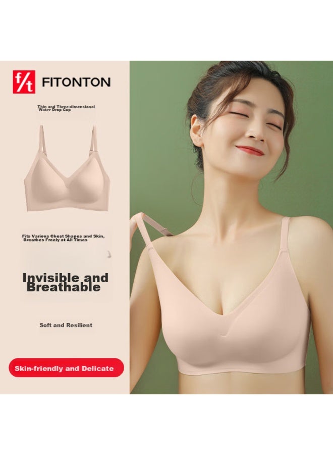 FitonTon Fitonton Women's Bra, Beautiful Back, Wireless, Plus Size, Sports Bra, Push-up, Seamless, Side Support, Summer Sleep Bra  - Image 1