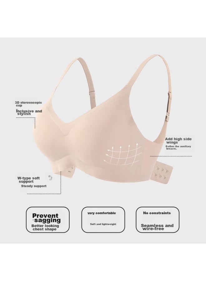FitonTon Fitonton Women's Bra, Beautiful Back, Wireless, Plus Size, Sports Bra, Push-up, Seamless, Side Support, Summer Sleep Bra  - Image 3