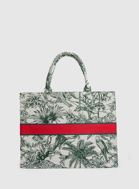 BEVERLY HILLS POLO CLUB Printed Zippered Mini Tote Bag Best