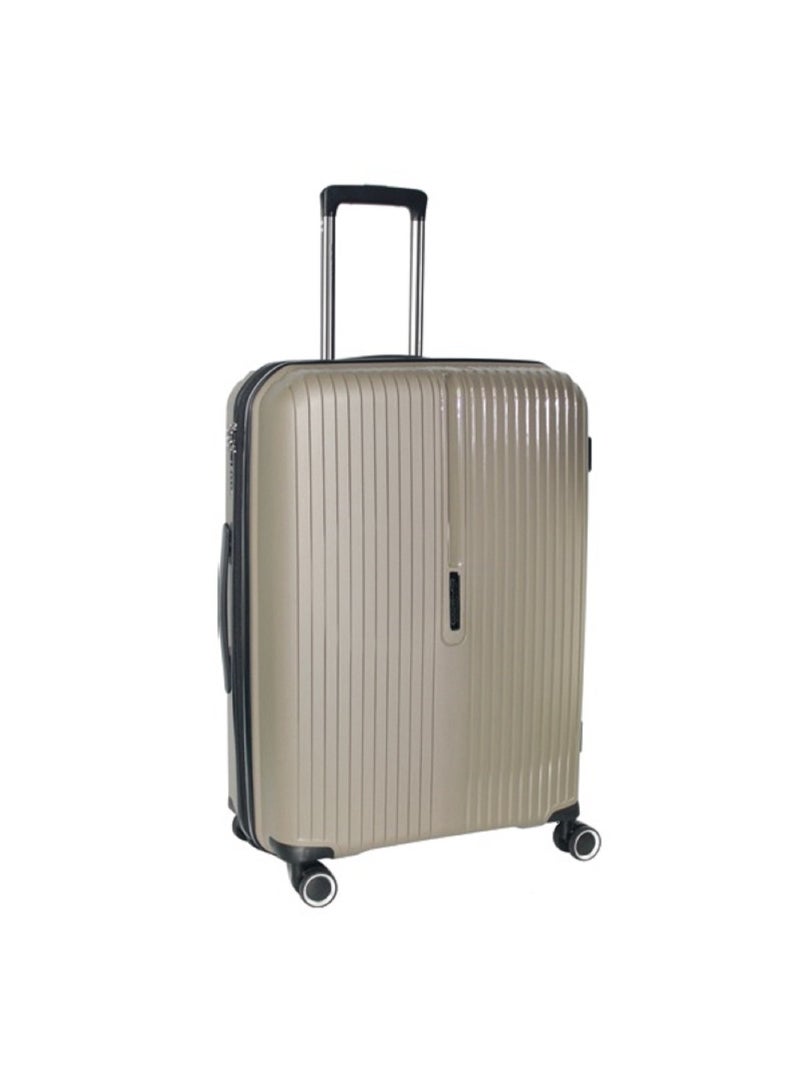 Cosmo Crystal 4 Wheel Hard Trolley, 70 cm, Coffee