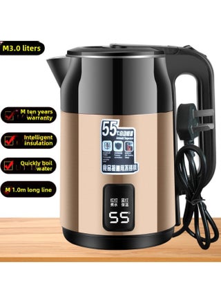 Thickened Thermal Insulation Kettle Household Durable Fast Boiling Large Capacity 304 Boiling Kettle Automatic Power Off-Color:3.0l Golden Color Steel [intelligent Thermal Insulation] Thickened And Durable-Capacity:The Original Price Will Be Restored To 100 Yuan Soon - pzsku/ZCAE31A73EE69348B9873Z/45/_/1742888204/2b4581ba-1ca4-4424-92b0-848d69428bf4