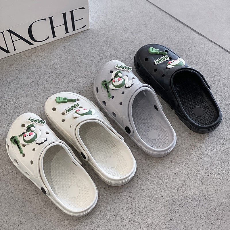 Eva Croc Shoes Women'S Summer Outerwear Thick-Soled Non-Slip Cartoon Couple Men'S Slippers Summer - Image 4