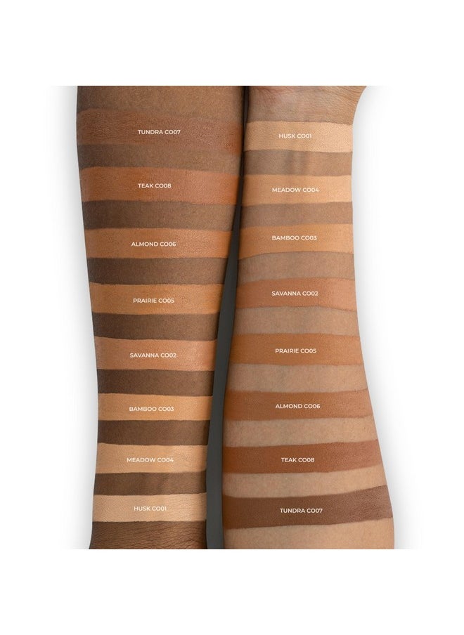 كيمياء اللون كونسيلر Color Chemistry، Bamboo CO03، 2.49 جم | لمسة نهائية كريمية غير لامعة مع تغطية متوسطة إلى عالية قابلة للبناء | مكونات طبيعية تدوم طويلاً وسهلة الاستخدام | قوام فائق النعومة يمتزج بسلاسة لإخفاء الاحمرار والبقع وتوحيد لون البشرة | مثالي لإطلالة مكياج بدون مكياج | نباتي وخالٍ من القسوة في 8 ظلال متنوعة  - Image 4