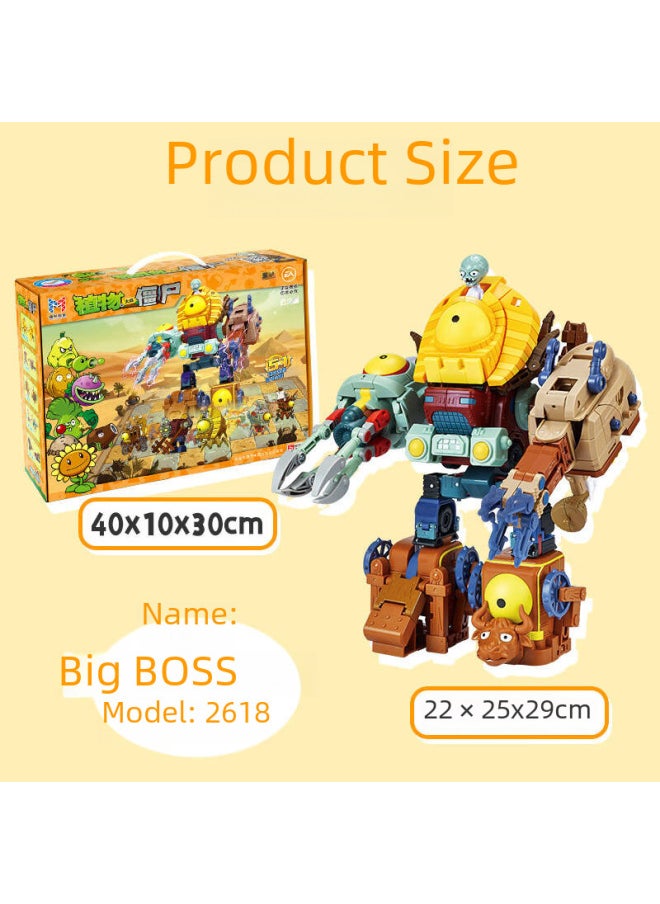 null - Xinlexin Transformation Plant Vs Zombie Toy Alloy Combination Robot Assembling Mecha BOOS Five-in-one-Color:2604 [zombie Chicken Guardian]] - Image 1