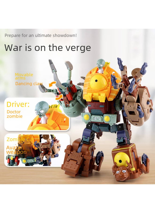 null - Xinlexin Transformation Plant Vs Zombie Toy Alloy Combination Robot Assembling Mecha BOOS Five-in-one-Color:2604 [zombie Chicken Guardian]] - Image 1