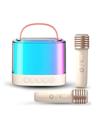 Mini for for Karaoke Machine With 2 Wireless Microphones Portable Bluetooth Speaker With RGB Light Singing Machine With Echo And Vocal Cut Supports TF AUX-in For Home Party Meeting - pzsku/ZCAE34A93CA400BFD3A6EZ/45/_/1721230992/7ad77544-3751-4ccf-b030-73e515c00791