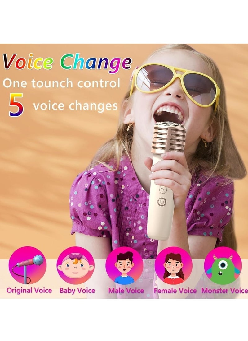 Mini for for Karaoke Machine With 2 Wireless Microphones Portable Bluetooth Speaker With RGB Light Singing Machine With Echo And Vocal Cut Supports TF AUX-in For Home Party Meeting