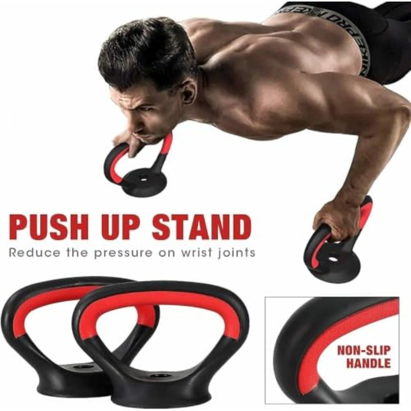 مجموعة لياقة ماكس 20 كيلوجرام مع تمرين الضغط، kettlebell، أوزان متعددة، وقفازات اختيار الأنسب لك - Image 4