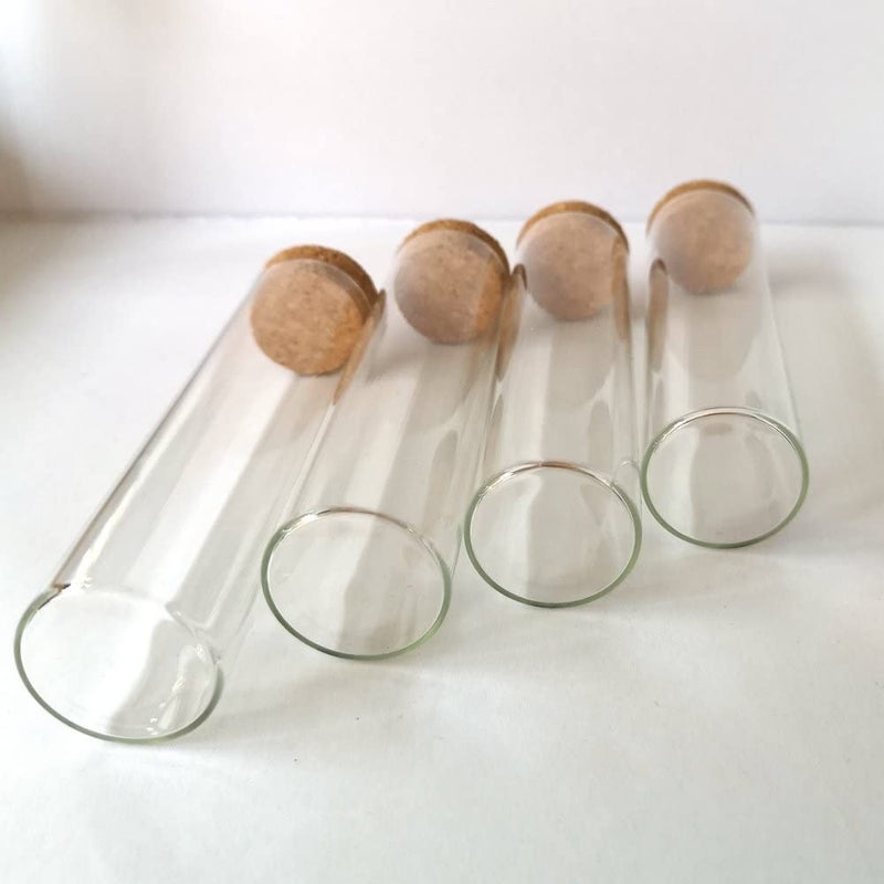 8 Pcs 60ml Glass Test Tubes With Cork Stoppers For DIY Wishing Bottles Storage Jars Wedding Party Decor - Image 4