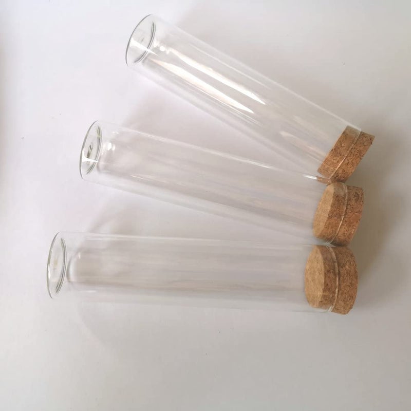 8 Pcs 60ml Glass Test Tubes With Cork Stoppers For DIY Wishing Bottles Storage Jars Wedding Party Decor - Image 2