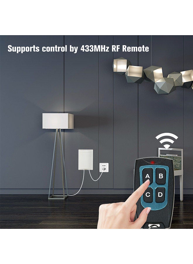 DC 12V 4CH Channel 433Mhz Wireless RF Switch Long Range Wireless Remote Control Switch DC12V RF Relay Receiver Module Transmitter Toggle Switch 1527 Chip Smart
