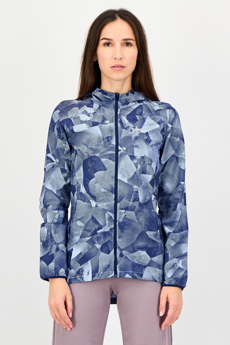 Nike Women Sportswear Fit Long Sleeve Running Jacket, Multicolor - Image 1