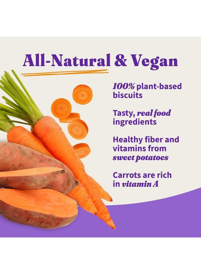 Halo Vegan Grain Free Natural Crunchy Dog Treats, Garden Of Vegan Sweet Potato, Carrot, Quinoa Recipe, 8-Ounce Bag - Image 2