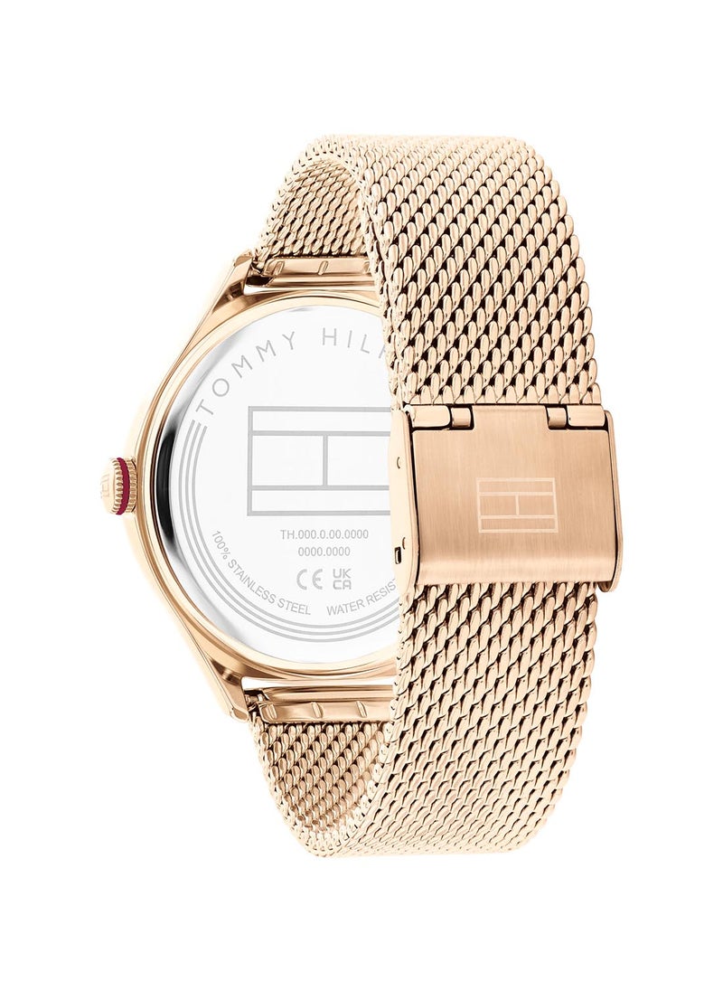 TOMMY HILFIGER Women's Analog Round Shape Stainless Steel Wrist Watch 1782653 - 41 Mm  - Image 3