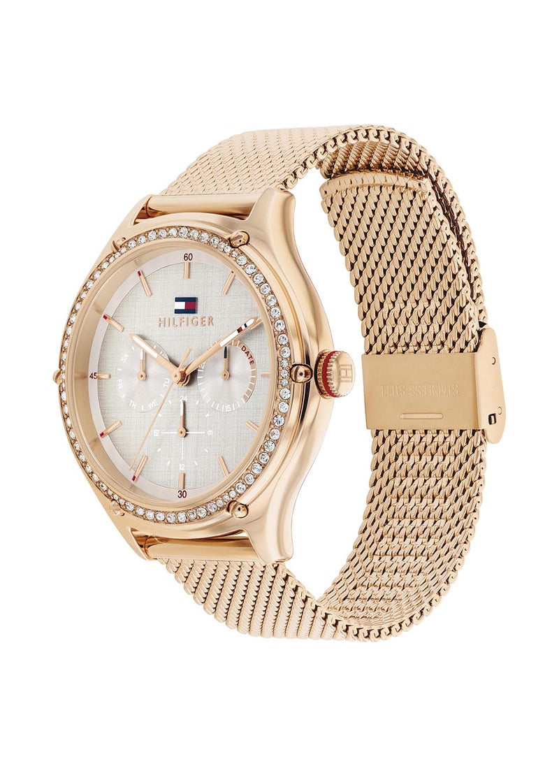 TOMMY HILFIGER Women's Analog Round Shape Stainless Steel Wrist Watch 1782653 - 41 Mm  - Image 1