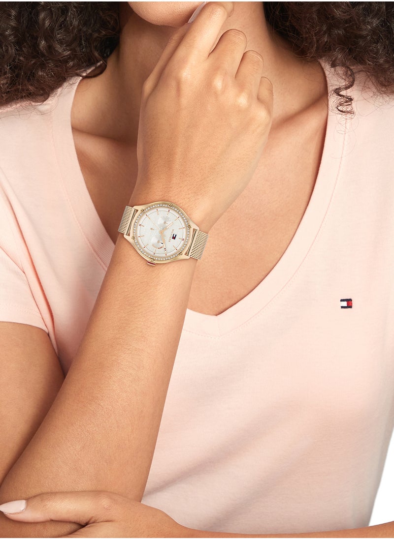 TOMMY HILFIGER Women's Analog Round Shape Stainless Steel Wrist Watch 1782653 - 41 Mm  - Image 4