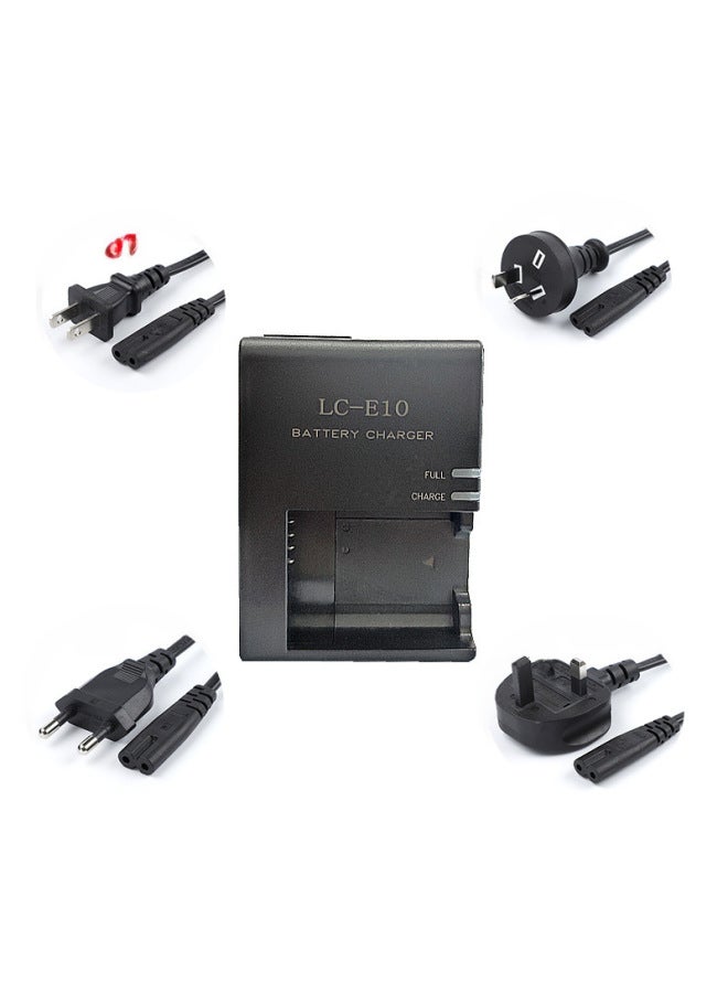Lc-e10 Lp-e10 Charger Compatible Canon Eos 1100d 1200d 1500d 3000d X50 Digital Cameras-Color:Charger + UK (UK) Power Cord