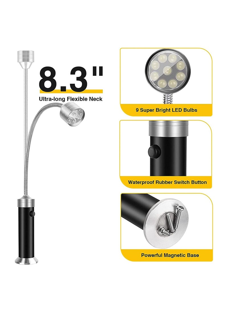 SYOSI Barbecue Grill Light, Magnetic 360 Degree Adjustable BBQ Light Set Outdoor Grill Lights BBQ Accessories, Super-Bright for Night Outdoor Cooking, Water and Heat Resistant, Not Included Battery (2 Pack)  - Image 5