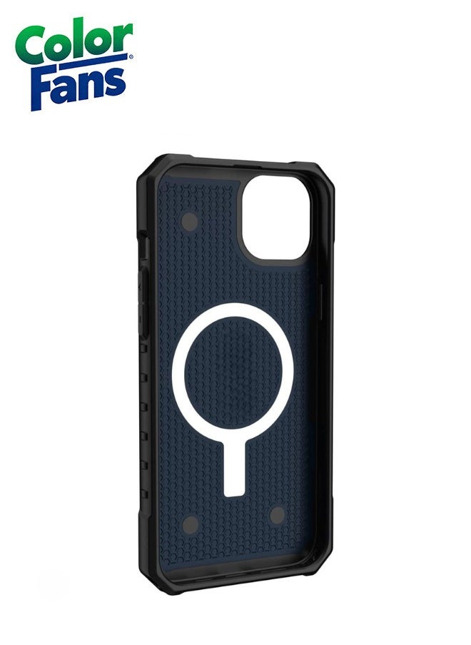 Color Fans Apple iPhone 13 Case 6.1" Pathfinder Built-in Magnet Compatible with Magnet Charging Slim Lightweight Shockproof Dropproof Rugged Protective Cover - Mallard  - Image 2