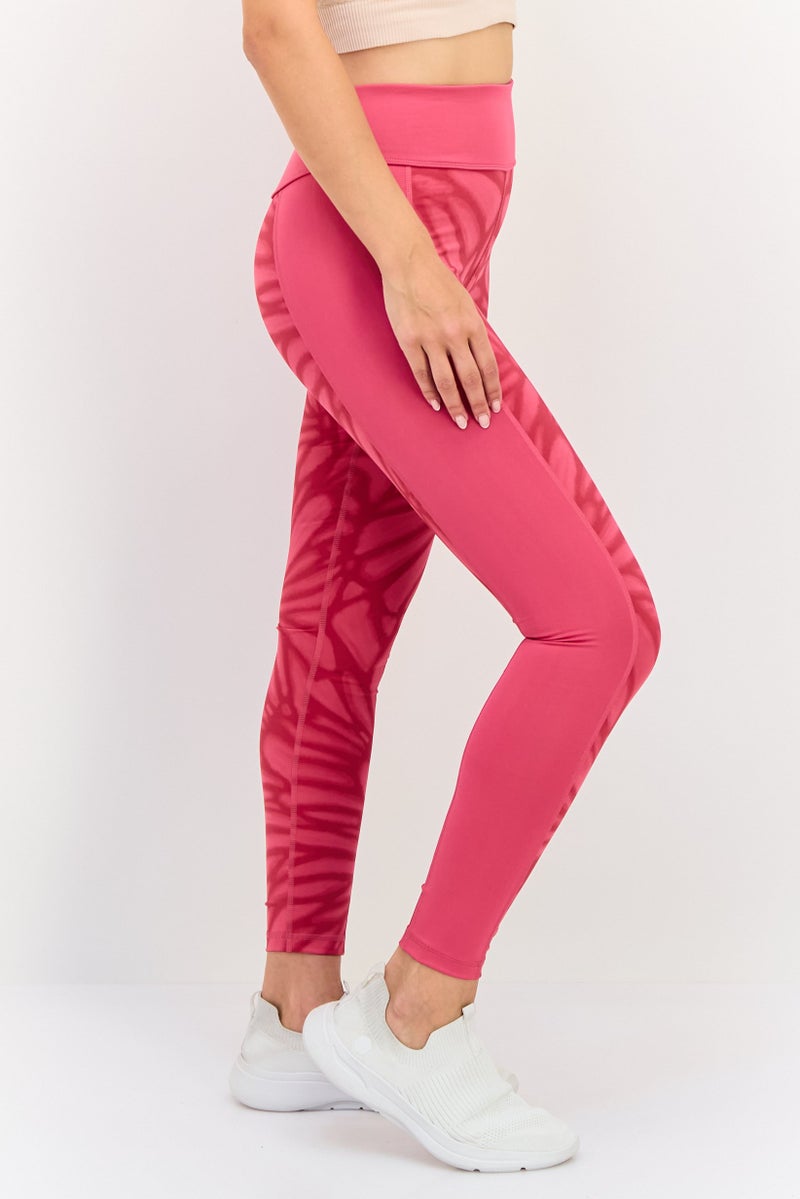 PUMA Women Sportswear Fit Training Leggings, Fuchsia - Image 2