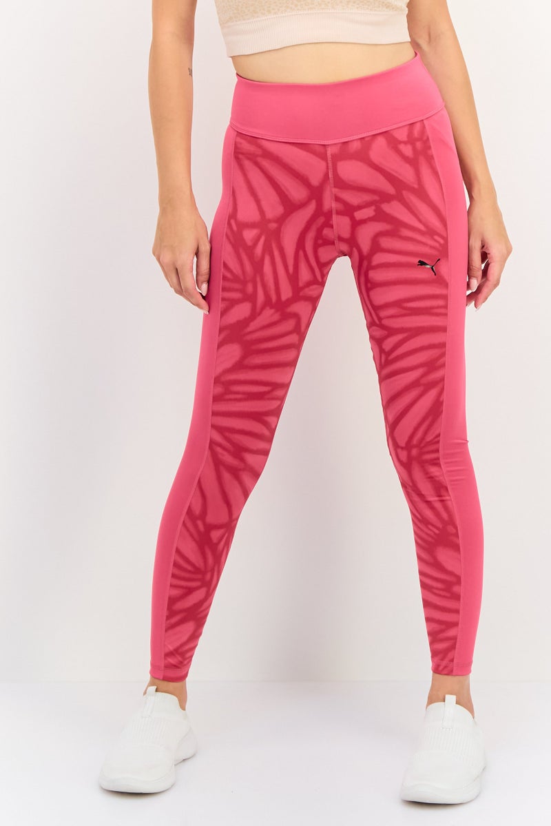 PUMA Women Sportswear Fit Training Leggings, Fuchsia - Image 1