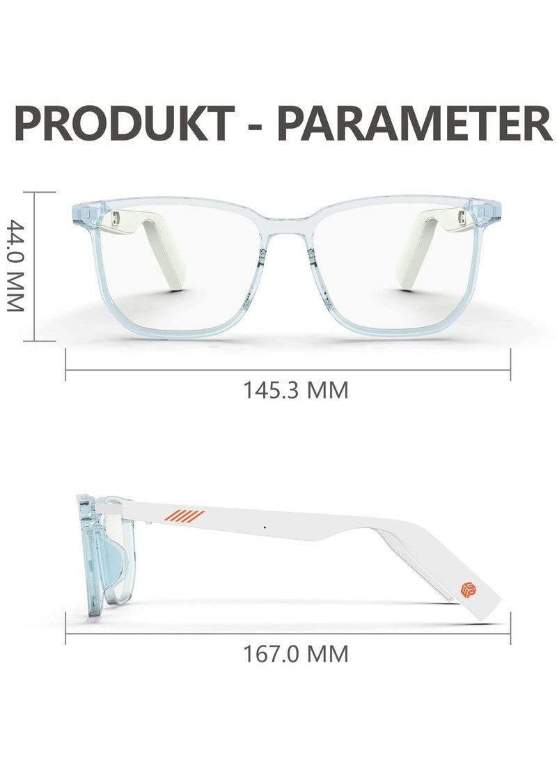 Bluetooth Audio Glasses with Microphone, Anti-Blue Light Lenses, Open Ear Speakers, Perfect for Gaming, Meetings, Travel, and Driving. - Image 4