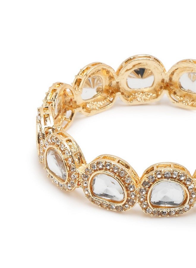 YouBella Jewellery for women Traditional Gold Plated Jewelry Bracelet Bangles for Women and Girls (2.6) - Image 3