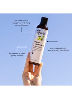 Sky Organics Sky Organics Organic Grapeseed Oil, Skin Smoothing Oil to Support Healthy and Even-Looking Skin Tone and Texture on Face and Body, for All Skin Types, 100% Pure & Cold-Pressed, 8 fl. Oz  - Image 5
