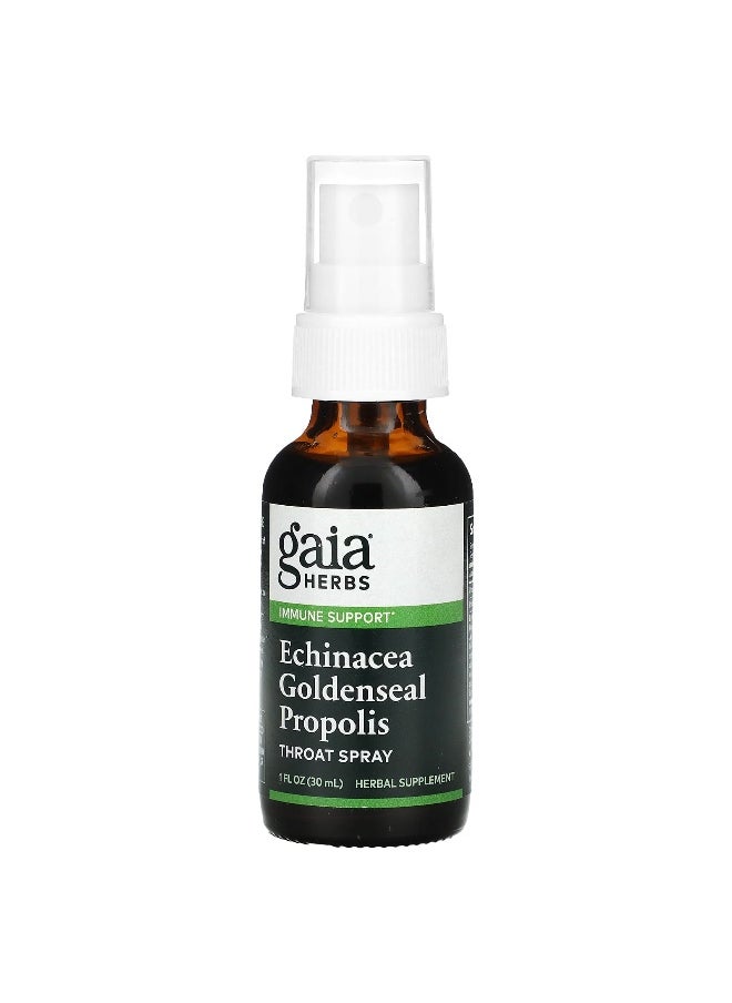 Gaia Herbs - Gaia Herbs, Throat Spray, Echinacea Goldenseal Propolis, 1 fl oz (30 ml) - Image 1