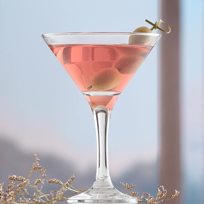 YZM YZM VIP Margarita Glass Martini Glass Cocktail Crystal Clear Glasses 170 ml Cocktail Glass Wine Glass Mocktail Martini Wine Whiskey for Home Restaurant Set of Martini gllass SAT of 2  - Image 2