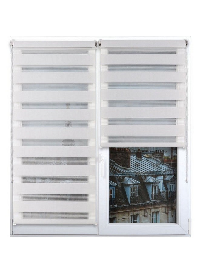 LUANCE Zebra Day-Night Roller Blinds Light Grey 90 x 180 cm 350290180930 - Image 1