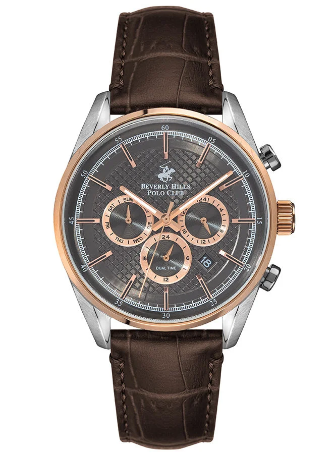 بيفرلي هيلز بولو كلوب Men Chronograph Round Leather Wrist Watch BP3004X.562