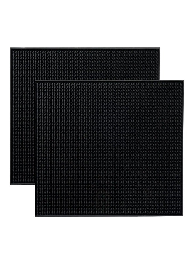 2 Drying Mat, Coffee Bar or Countertop Mats Glass Drying Mat,45*30CM, Black - Image 1