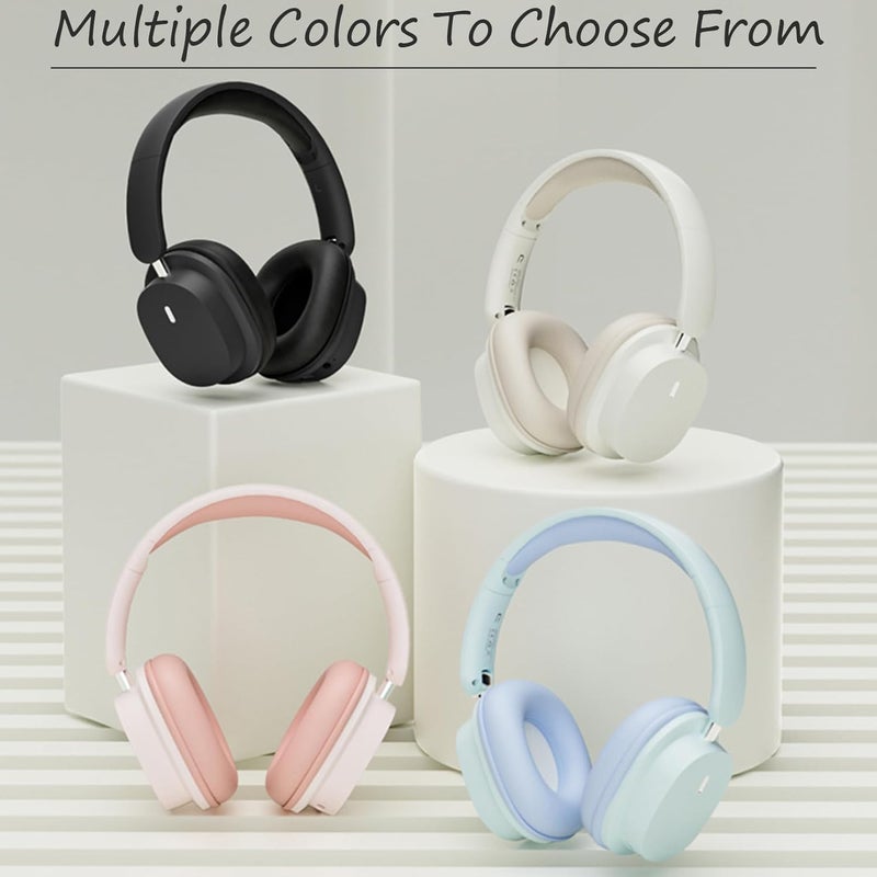 TokFaa Bluetooth Headphones Over Ear HiFi Stereo Foldable Wireless Headphones with Microphone Noise Canceling Wireless Headphones for Home Office Travel（Black） - Image 4