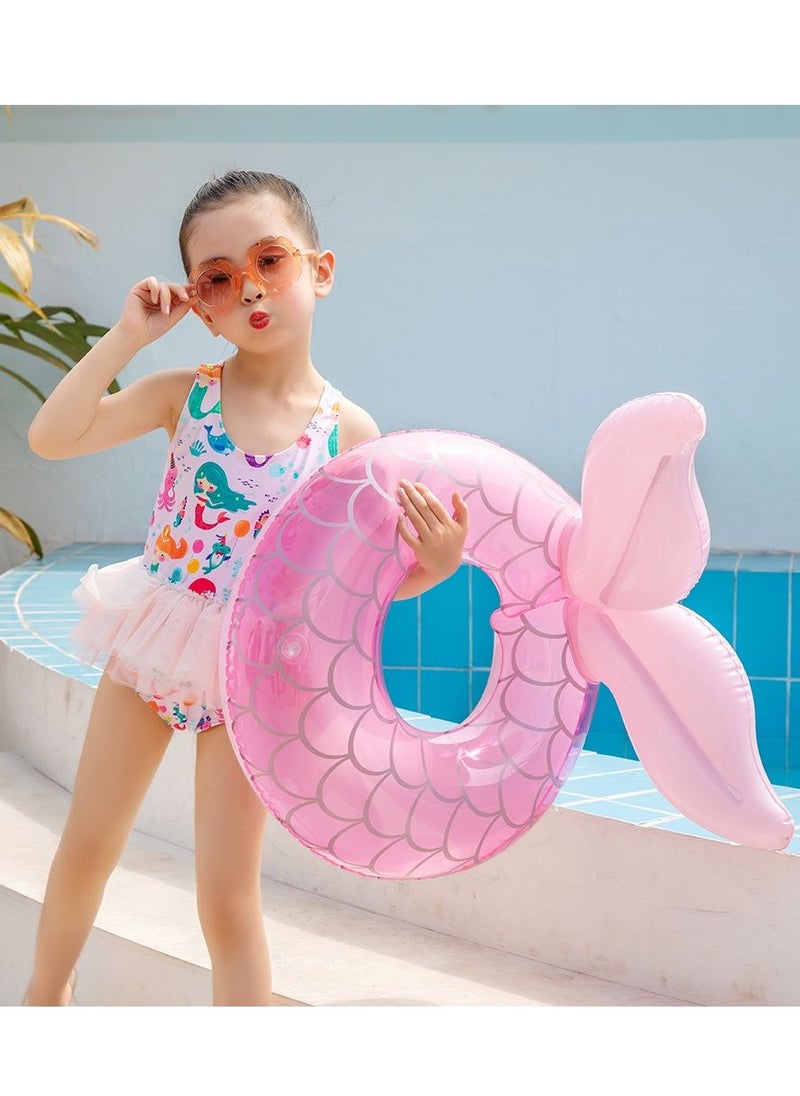 Loquat Mermaid Swimming Inflatable Floating Ring 3-8 Years  - Image 2