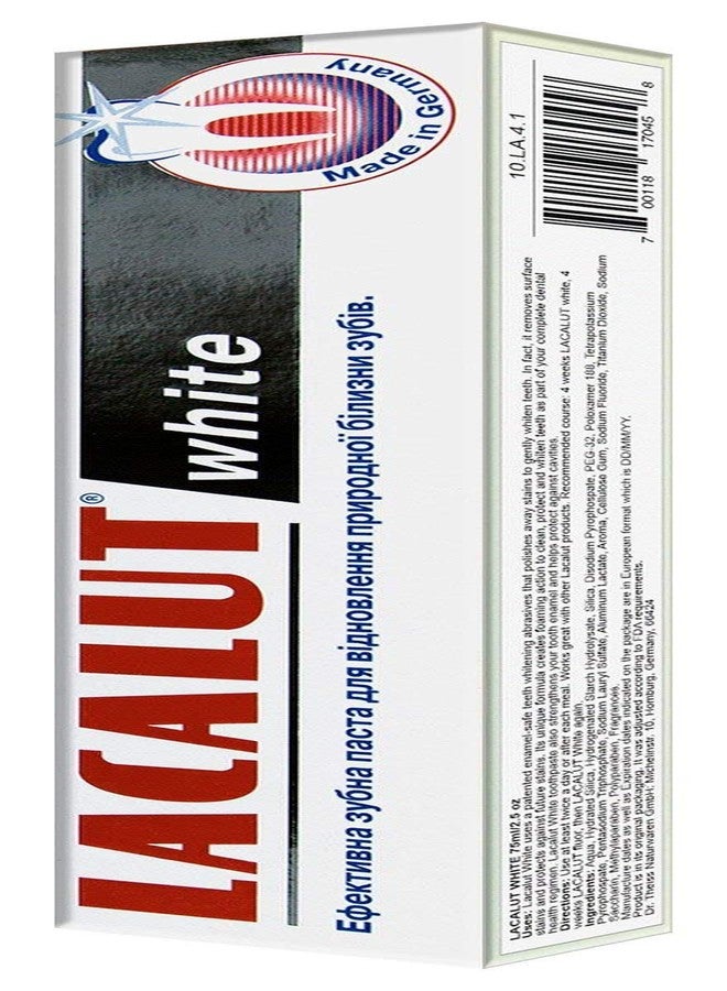 Lacalut White 75ml/2.5oz Madical Grade Toothpaste (2 Value Pack) - Image 2