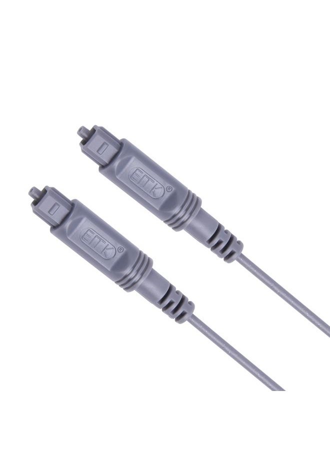 BURAQ 25m EMK OD2.2mm Digital Audio Optical Fiber Cable Plastic Speaker Balance Cable(Silver Grey)  - Image 2