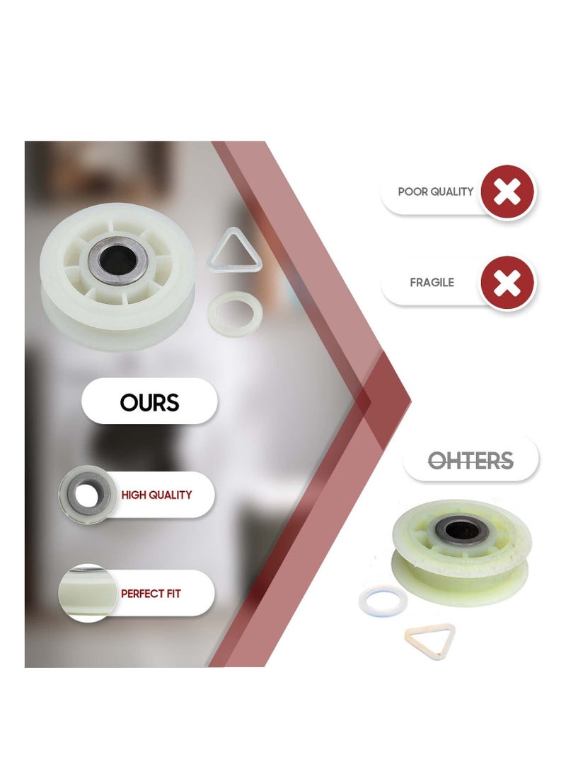 SYOSI قطعتان من بكرة التثبيت القابلة للتبديل فائقة التحمل 279640 لمجفف الملابس، تطابق تام لمجفف ويرلبول وكينمور، بدلاً من AP3094197 وW10468057 و3388672 و697692 - Image 5