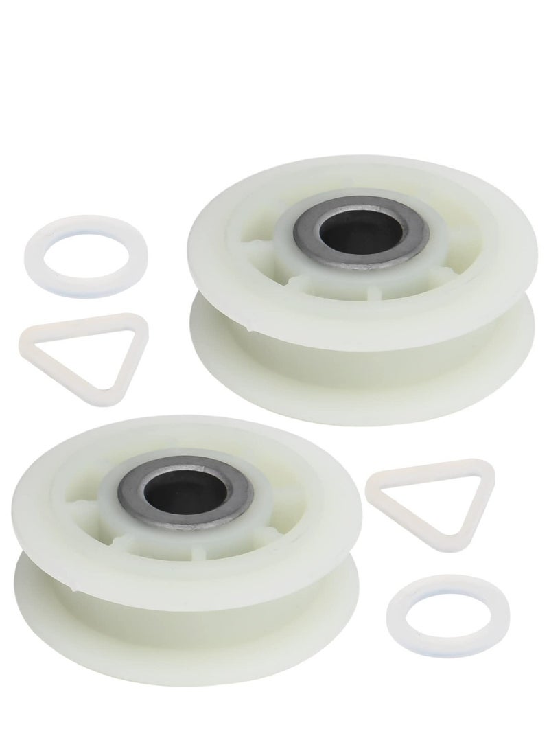 SYOSI قطعتان من بكرة التثبيت القابلة للتبديل فائقة التحمل 279640 لمجفف الملابس، تطابق تام لمجفف ويرلبول وكينمور، بدلاً من AP3094197 وW10468057 و3388672 و697692 - Image 1