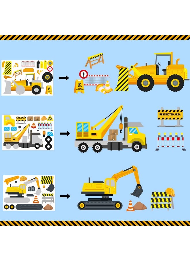 Construction Truck Stickers Kits 36 Sheets Diy Engineering Vehicles Stickers Make Your Own Construction Stickers With 6 Designs Construction Theme Party Favors For Boys Girls - pzsku/ZCAE455AEFF75570C5DCBZ/45/_/1697273274/df7de74b-e4e7-487f-863e-3f0a7dd0aeb8