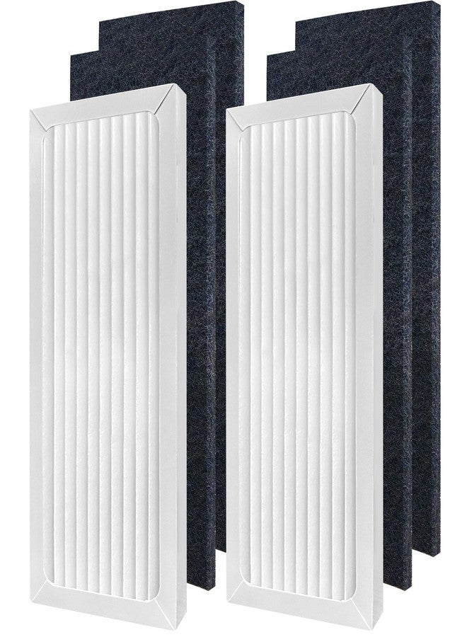 MAXTBEE 990051000 True HEPA Air Purifier Replacement Filter Compatible with Hamilton Beach TrueAir 04383 04384 04385 04386 Compact Pet Air Purifiers, 2 HEPA Filters and 4 Activated Carbon Pre-Filters - Image 1