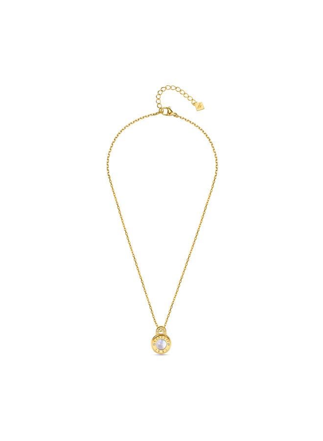 CERRUTI 1881 Vittoria Gold Plated Stainless Steel Pendant Necklace for Women - Image 1