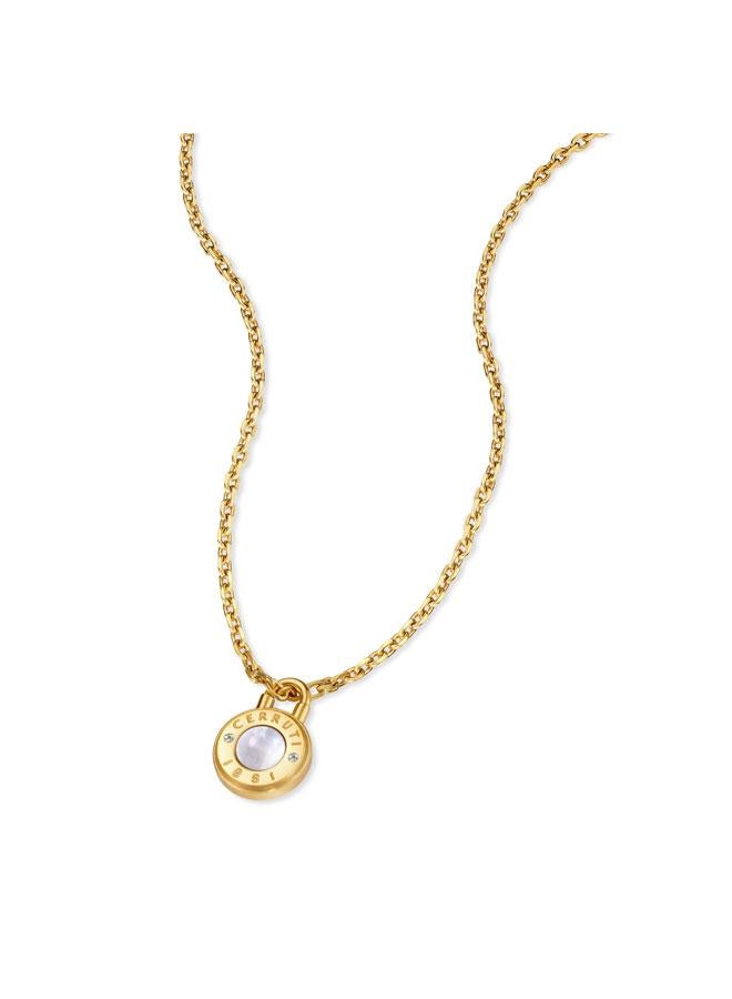 CERRUTI 1881 Vittoria Gold Plated Stainless Steel Pendant Necklace for Women - Image 2