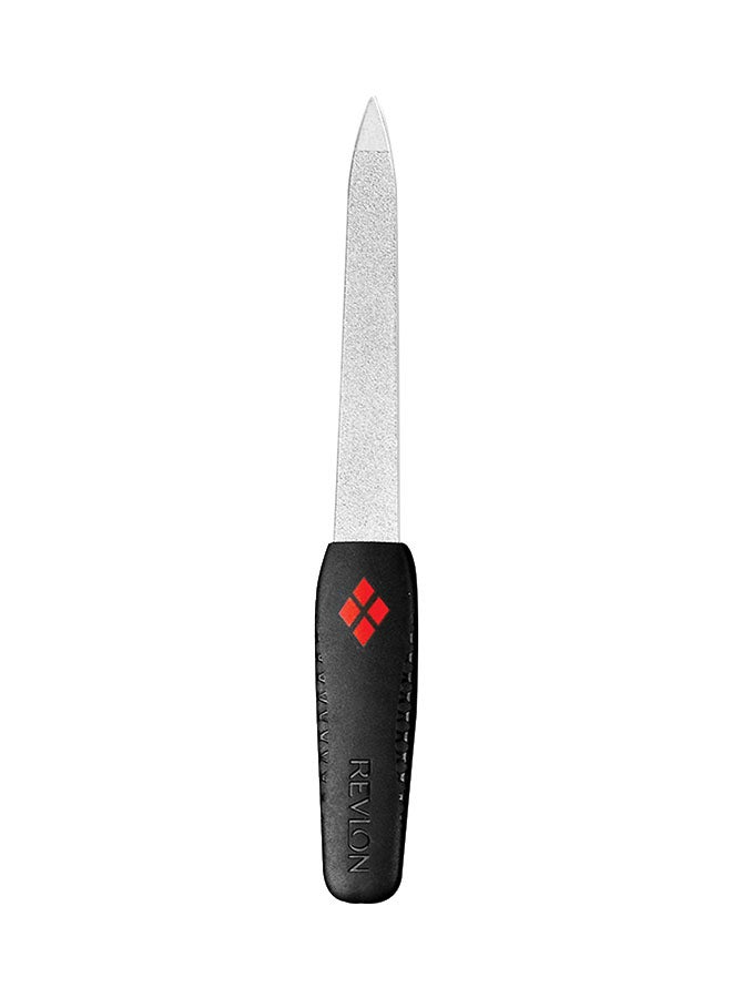Revlon 2-Piece Emeryl Nail File Set Silver/Black - Image 1