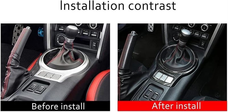 QASULER Gear Shift Panel Trim for Subaru BRZ & Toyota 86 - Image 4