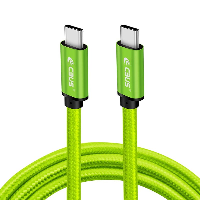 CBUS 10ft Heavy-Duty Braided USB C to C Fast Charging Cable Compatible with iPhone 15/Pro/Max/Plus, iPad Pro/Air, Samsung S23/S22/S21 Ultra, Motorola, Google Pixel, USB Type C Cord (Green) - Image 3